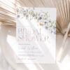 Wildflower Bridal Shower Invitation Template Editable | Whimsical Bridal Brunch Invite Printable B016 Wildflower Bridal Shower Invitation Template Editable 2