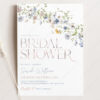B016 Wildflower Bridal Shower Invitation Template Editable 3