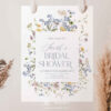 B017 Welcome To Bridal Shower Sign Template Wildflower AmyDesign 1