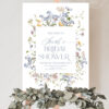 B017 Welcome To Bridal Shower Sign Template Wildflower AmyDesign 3