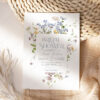 Wildflower Bridal Shower Invite Template | Editable Whimsical Garden Invitation Printable Card Wildflower Bridal Shower Invite Template