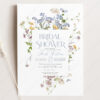 Wildflower Bridal Shower Invite Template | Editable Whimsical Garden Invitation Printable Card Wildflower Bridal Shower Invite Template