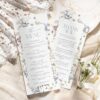 Wildflower Bridal Shower Menu Template | Wedding Menu Template | Editable Menu Card B017 Wildflower Bridal Shower Menu Template AmyDesign 1