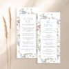 Wildflower Bridal Shower Menu Template | Wedding Menu Template | Editable Menu Card B017 Wildflower Bridal Shower Menu Template AmyDesign 2