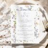 Wildflower Bridal Shower Menu Template | Wedding Menu Template | Editable Menu Card B017 Wildflower Bridal Shower Menu Template AmyDesign 3