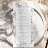 Wildflower Bridal Shower Menu Template | Wedding Menu Template | Editable Menu Card