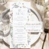 Wildflower Bridal Shower Menu Template | Wedding Menu Template | Editable Menu Card B017 Wildflower Bridal Shower Menu Template AmyDesign 5