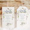 Wildflower Bridal Shower Template Bundle | DIY Invitations Stationery | 50 Shower Games Cards & Signs Wildflower Bridal Shower Tags Editable | Birthday Party Favor Thank You Tags Printable
