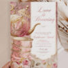 Vintage Pink Tea Party Invitation Card | Love is Brewing Printable Invite Template Vintage Pink Tea Party Invitation Card