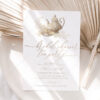 Golden Tea Party Bridal Shower Invitation Template | English Tea Party Bride To Be Invitation Golden Tea Party Bridal Shower Invitation Template