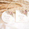 Pink Boho Favor Tags Template Customized | Pampas Bohemian Wedding Thank You Tags Printable Pink Boho Favor Tags Template Customized | Pampas Bohemian Wedding Thank You Tags Printable