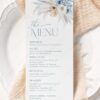B029 Blue Floral Menu Template AmyDesign 3