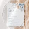 B029 Blue Floral Menu Template AmyDesign 4