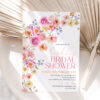 Vibrant Flirty Flowers Bridal Shower Invitation Template
