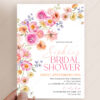 Vibrant Flirty Flowers Bridal Shower Invitation Template