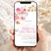 Vibrant Flirty Flowers Bridal Shower Invitation Template