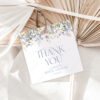 Personalized Thank You Tag Template | Wildflower Wedding Favor Tag Printable Download Personalized Thank You Tag Template | Wildflower Wedding Favor Tag Printable Download