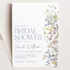 Wildflower Bridal Shower Invitation Template Printable | Brunch Invite Printable Card Wildflower Bridal Shower Invitation Template Printable | Brunch Invite Printable Card