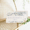 Blue Floral Wildflower Place Card Template