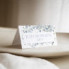 Blue Floral Wildflower Place Card Template | Foldable & Flat Printable Cards | Digital Download Blue Floral Wildflower Place Card Template