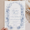 Something Blue Bridal Shower Invitation Template Bundle | French Toile Bridal Shower Bundle | Games Bundle Editable Something Blue Bridal Shower Invitation Template Editable