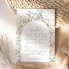 Wildflower Bridal Shower Invitation Digital Template Editable | Personalized Brunch Invite Printable Wildflower Bridal Shower Invitation Digital Template Editable