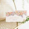 Floral Wedding Place Card Template Printable | Food Labels Template | Editable Buffet Cards | Bright Flowers Spring B048 Floral Wedding Place Card Template Printable 1 Amy Design Templates