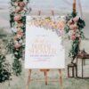 B048 Spring Floral Bridal Shower Signage Printables Amy Design Templates 3