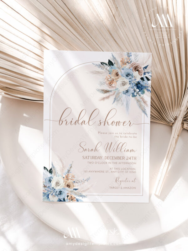 Pampas Grass Bohemian Invite