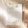 Green Boho Bridal Shower Invitation Template Editable | Greenery Pampas Grass Invite Printable Green Boho Bridal Shower Invitation Template Editable | Greenery Pampas Grass Invite Printable