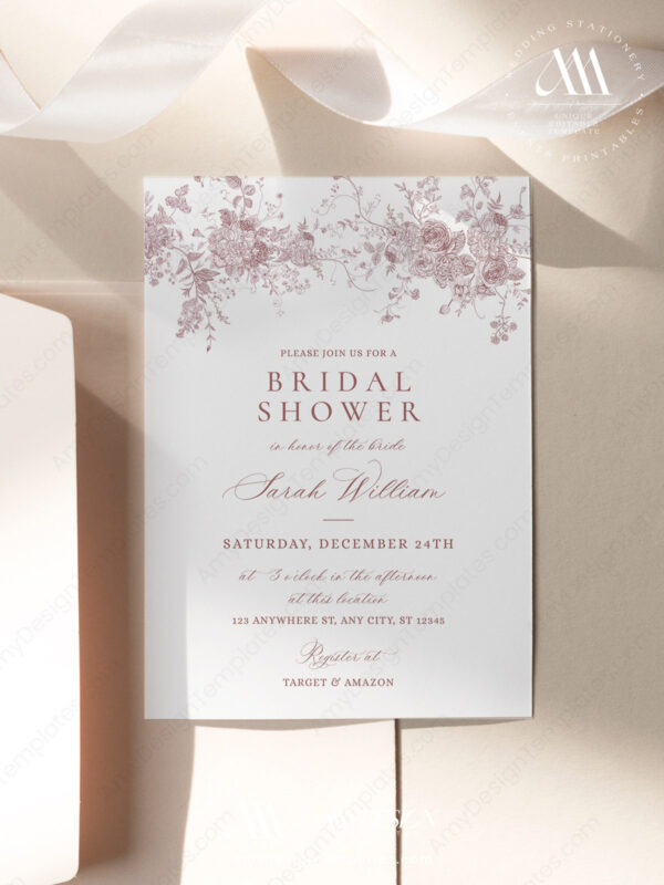 Pink Invite Printable Template