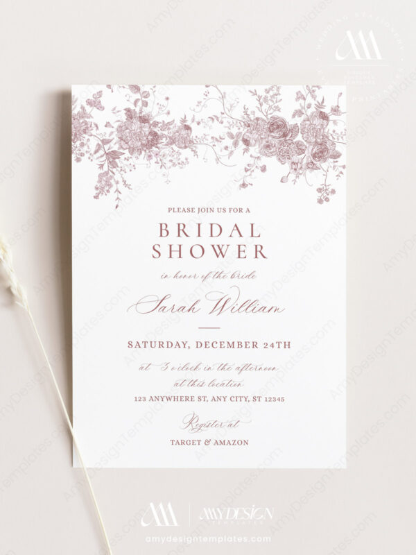 Pink Invite Printable Template