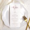 B061 Floral Toile Wedding Menu Template 2