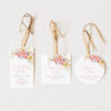 Colorful Favor Tags Printable Template | Spring Flowers Wedding Shower Party Thank You Labels Colorful Favor Tags Printable Template | Spring Flowers Wedding Shower Party Thank You Labels