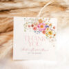 Colorful Favor Tags Printable Template | Spring Flowers Wedding Shower Party Thank You Labels Colorful Favor Tags Printable Template | Spring Flowers Wedding Shower Party Thank You Labels