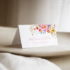 Spring Floral Table Sign Printable | Custom Wedding Shower Signs Template Vibrant Floral Wedding Place Card Template