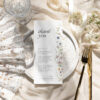 Minimalist Wildflower Wedding Table Thank You Template | Thank You Napkin Note Printable