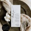 Modern Minimalist Wedding Template BUNDLE | 50+ Templates Invitations, Menu & Signs Printable Menu Thank You Place Card Template Printable | Place Setting Menu Card | Minimalist Menu Place Cards | Wedding Table Decor