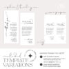 Printable Menu Thank You Place Card Template Printable | Place Setting Menu Card | Minimalist Menu Place Cards | Wedding Table Decor