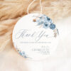 Blue Bohemian Wedding Favor Tags Editable | Thank You Labels Printable Personalized Download Blue Bohemian Wedding Favor Tags Editable | Thank You Labels Printable Personalized Download