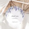 Wisteria Floral Wedding Favor Tags Editable | Purple Thank You Labels Printable Instant Download Wisteria Floral Wedding Favor Tags Editable | Purple Thank You Labels Printable Instant Download