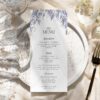 Wisteria Wedding Place Settings Thank You | Purple Menu Napkin Note | Printable Thank You Editable Template D014 Wisteria Wedding Menu Template Amy Design 4