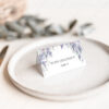D014 Wisteria Wedding Place Card Template 1 Amy Design