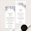 Wisteria Wedding Place Settings Thank You | Purple Menu Napkin Note | Printable Thank You Editable Template Wisteria Wedding Place Settings Thank You | Purple Menu Napkin Note | Printable Thank You Editable Template