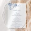 D015 French Toile Wedding Menu Template Amy Design 5