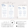 Wedding Monogram Table Thank You Card | Place Setting Thank You Letter | French Toile Blue Wedding Napkin Template Wedding Monogram Table Thank You Card | Place Setting Thank You Letter | French Toile Blue Wedding Napkin Template