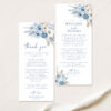 Blue Wedding Napkin Place Setting Menu | Welcome and Thank You Note | Wedding Decor Table Instant Download Blue Wedding Napkin Place Setting Menu | Welcome and Thank You Note | Wedding Decor Table Instant Download
