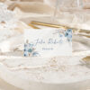 D018 Boho Dusty Blue Place Card Template 1 Amy Design