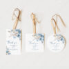 Dusty Blue Wedding Favor Tags Template | Boho Floral Shower Tags Printable Dusty Blue Wedding Favor Tags Template | Boho Floral Shower Tags Printable