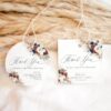Boho Navy Rust Terracotta Wedding Tags Editable | Bridal Shower Thank You Tags Printable Boho Navy Rust Terracotta Wedding Tags Editable | Bridal Shower Thank You Tags Printable
